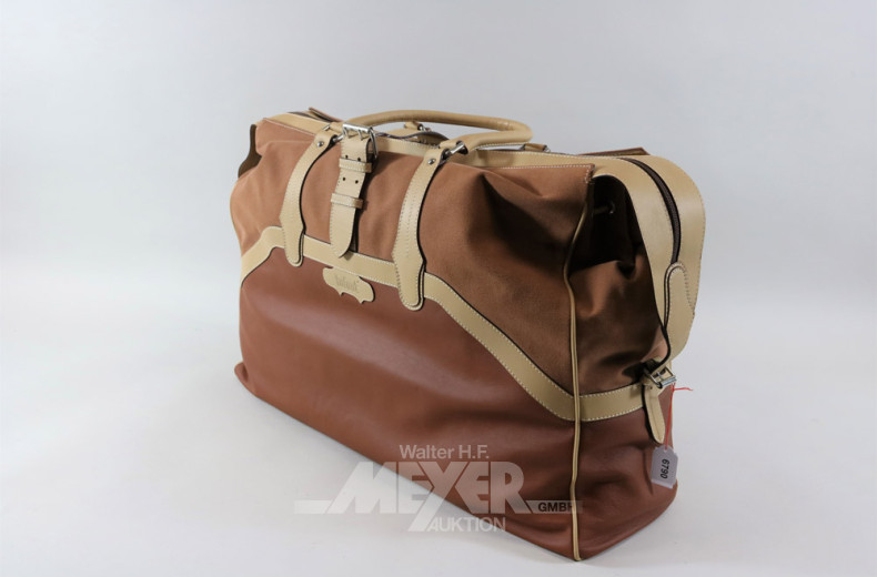 gr. Reisetasche, hellbraun, neuwertig,