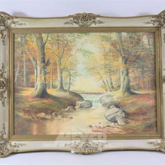 2 Gemälde ''Bachlauf im Wald'' und