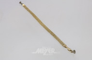 Armband, 585 GG, ca. 4 g.