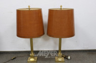 Paar Tischlampen, jw. 2-flammig,
