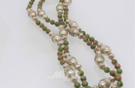 Malachit-Perlenketten mit