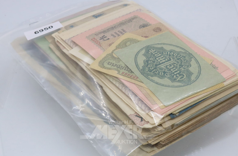 Posten Reichsbanknoten