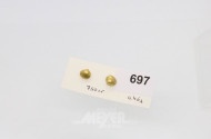 Paar Ohrstecker, 750er GG, ca. 4,5 g.