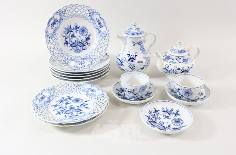 Posten versch. Porzellanteile, MEISSEN