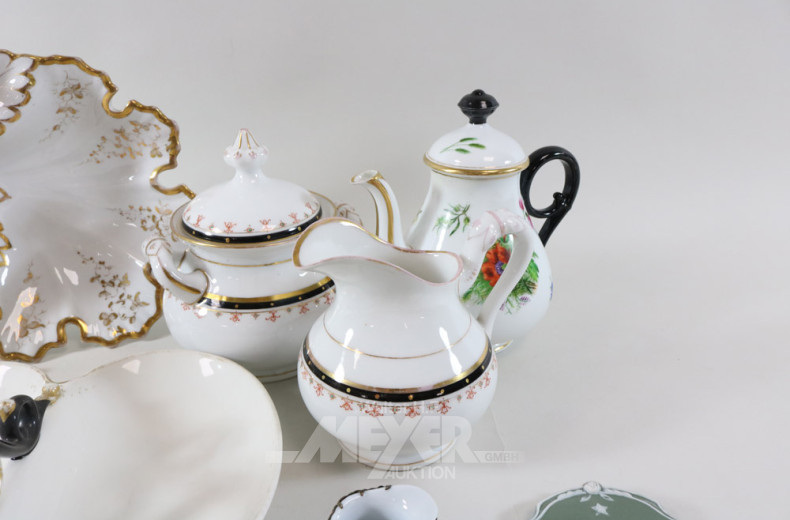 Posten versch. Porzellan-Dekorationen: