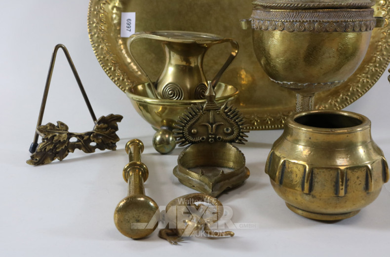 Posten Bronze- u. Messingdekoration: