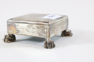 kl. Deckeldose, 925er Silber