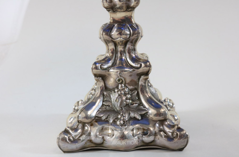 3 versch. Glas-Aufsatzschalen,