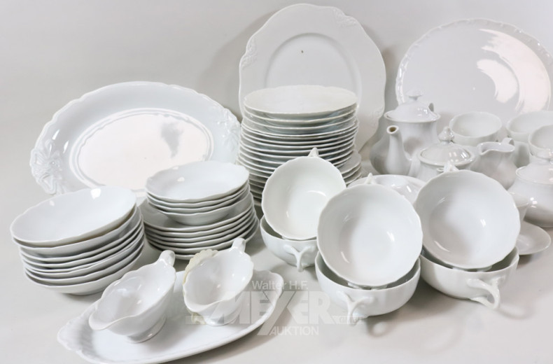 Posten versch. Porzellan-Serviceteile