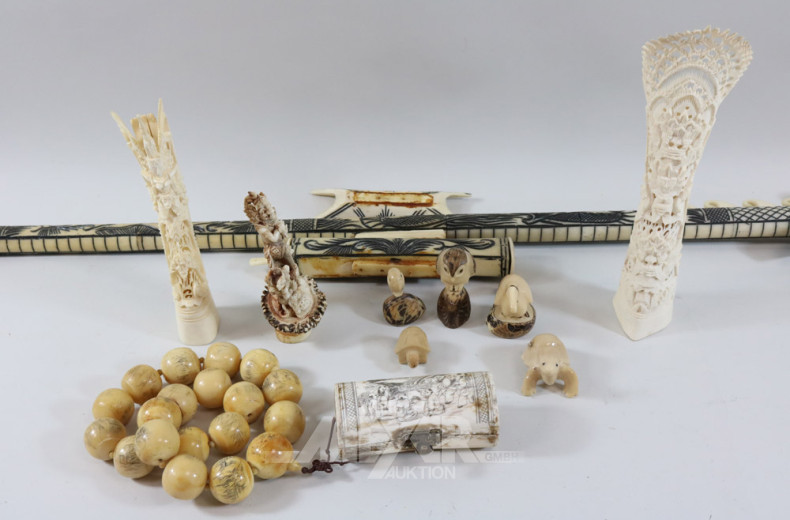 Konvolut Hornschnitzerein: