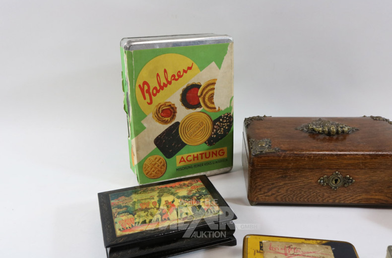 Konvolut Holz- und Metalldosen