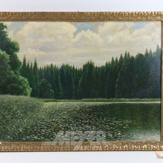 Gemälde, ''Waldsee'',