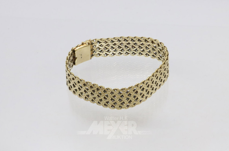 Fantasiearmband, 585er GG,