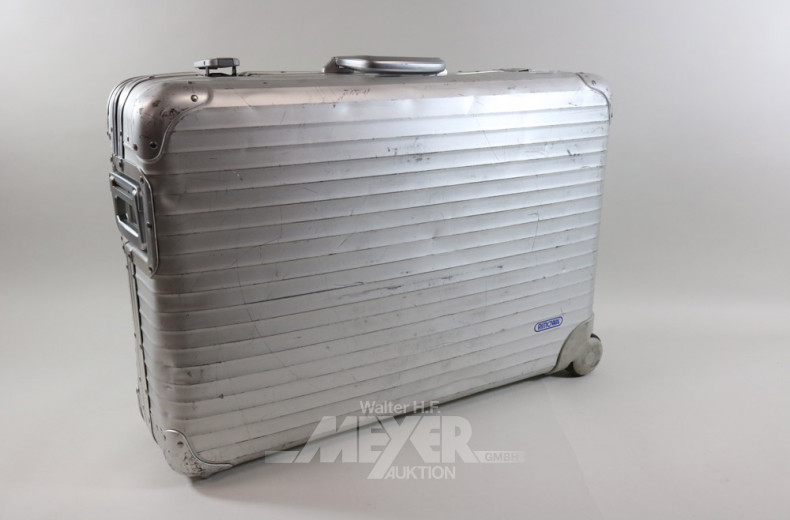 4 Alu.-Reisekoffer, RIMOWA + MÄDLER