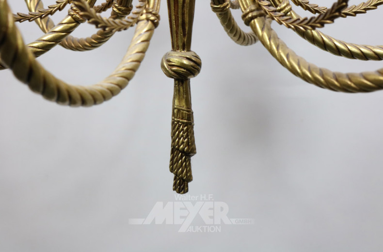 Kronleuchter, Metall, 6-flammig