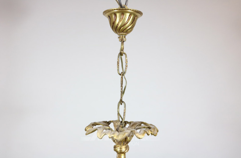 Kronleuchter, Metall, 6-flammig