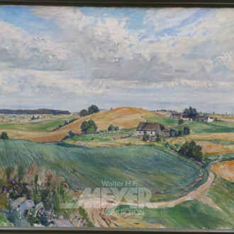 Gemälde ''Gehöft in den Feldern''