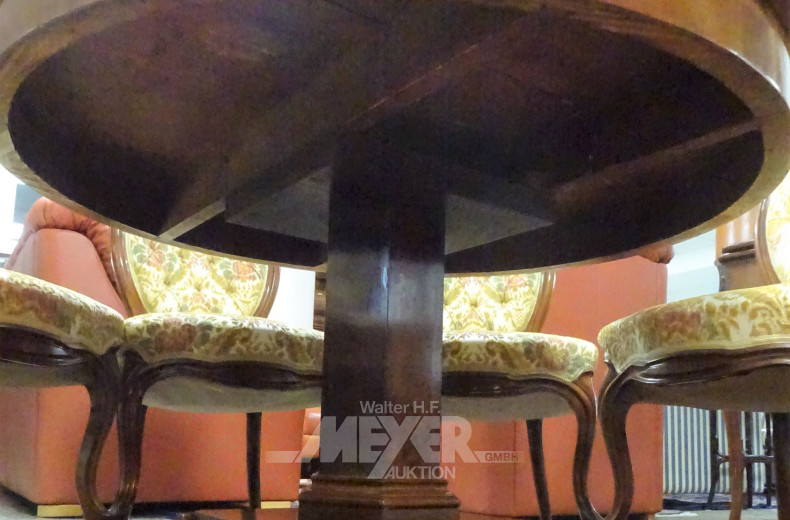 Tischgruppe Mahagoni best. aus: