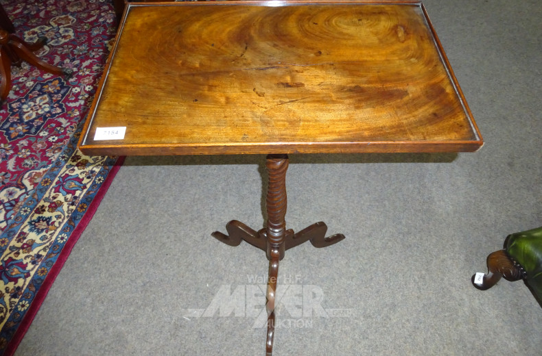 Beistelltisch, Mahagoni mit gedrehtem