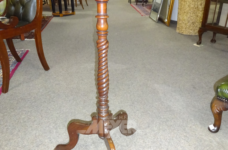 Beistelltisch, Mahagoni mit gedrehtem