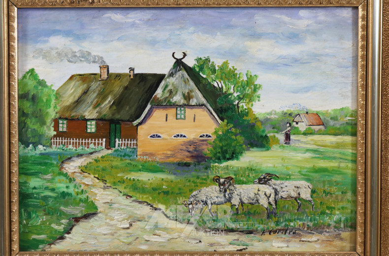 Gemälde, ''Hofansicht'',