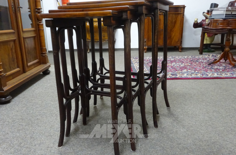 4-Satztisch, Mahagoni