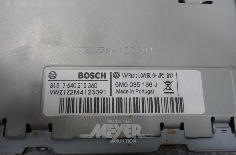 Posten Technik: 1 Original VW / BOSCH