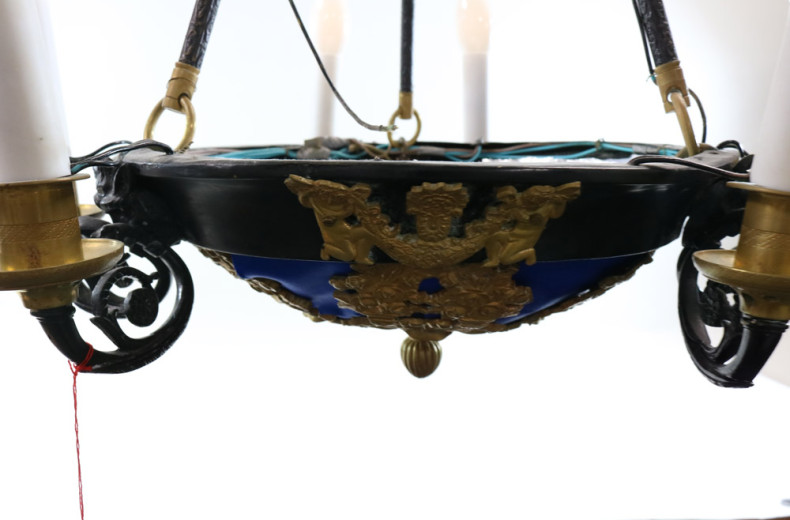 schwere Deckenlampe, 6-flammig, nachtr.