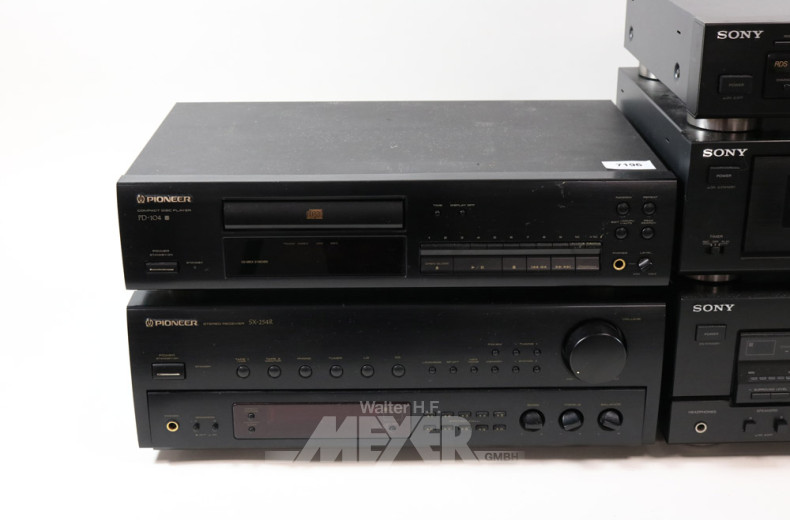 HiFi-Anlage SONY / PIONEER, 5-teilig