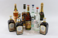 10 Flaschen Alkoholica, u.a. Likör,