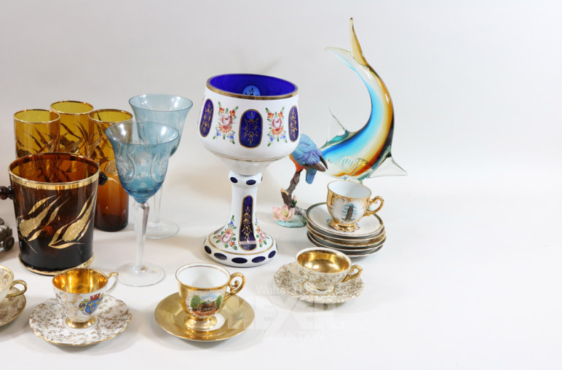 Posten Porzellan u. Glas: