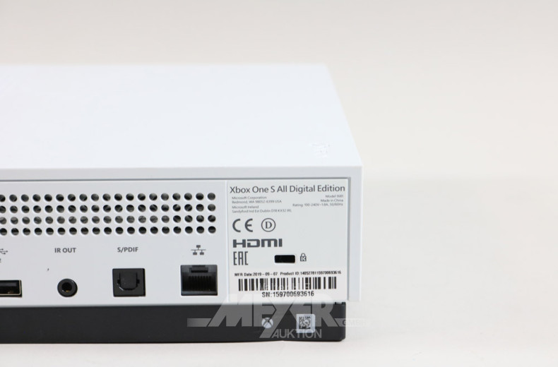 Spielkonsole XBOX ONE S All Digital