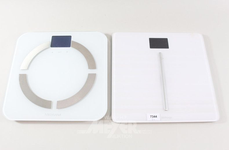 2 Digital Personen-/Fettanalysewaagen,