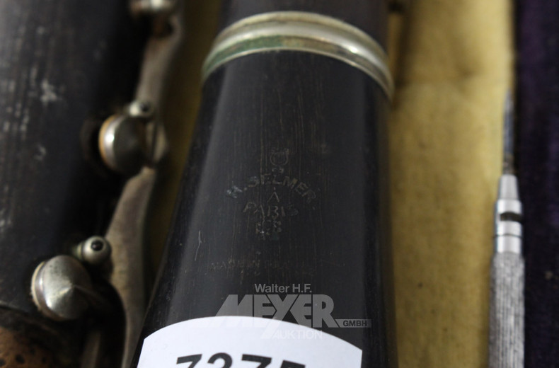 Klarinette HENRI SELMER, Paris,