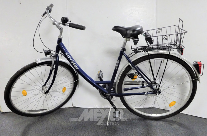 Damenfahrrad CITYSTAR, 26 Zoll, blau