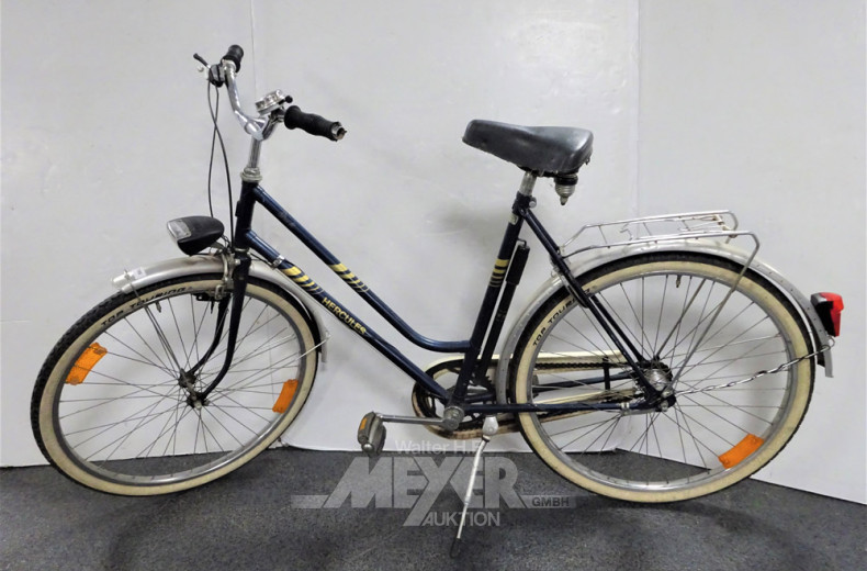 Damenfahrrad HERCULES, 26 Zoll, blau,