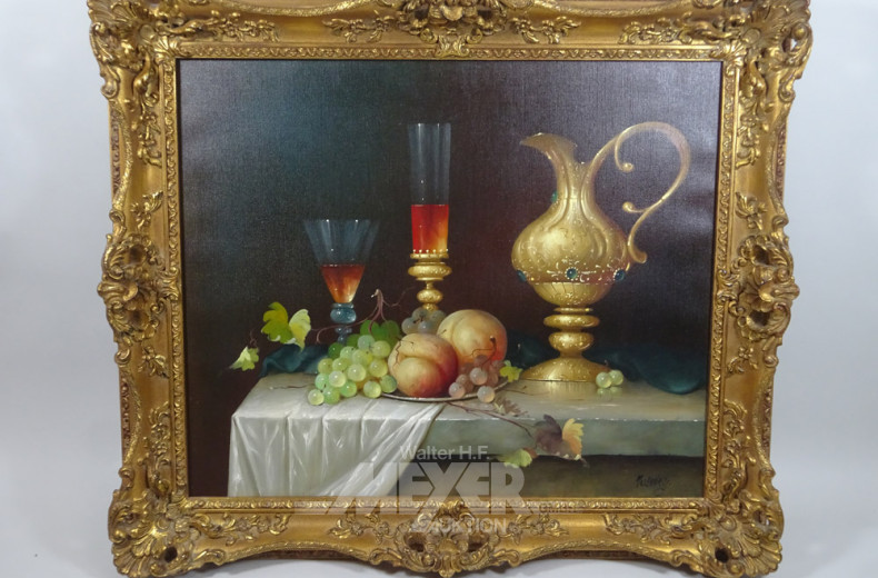 Bild ''Obststilleben mit Weinkaraffe''