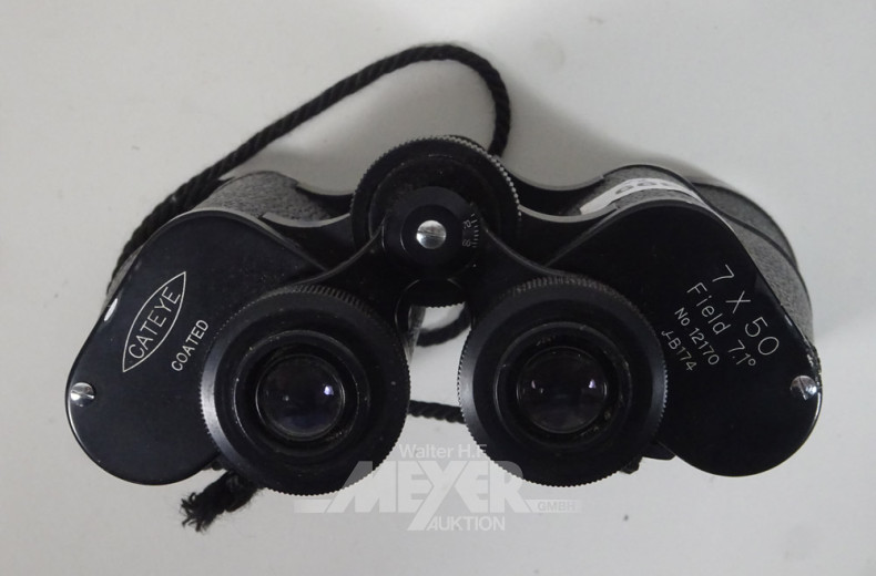 2 Ferngläser OLYMPIA u. CATEYE