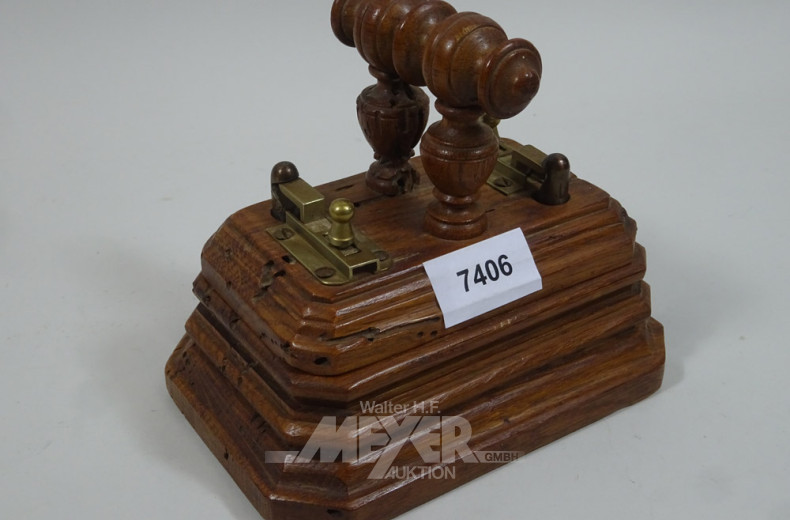 Gewichtsatz im Holzkasten