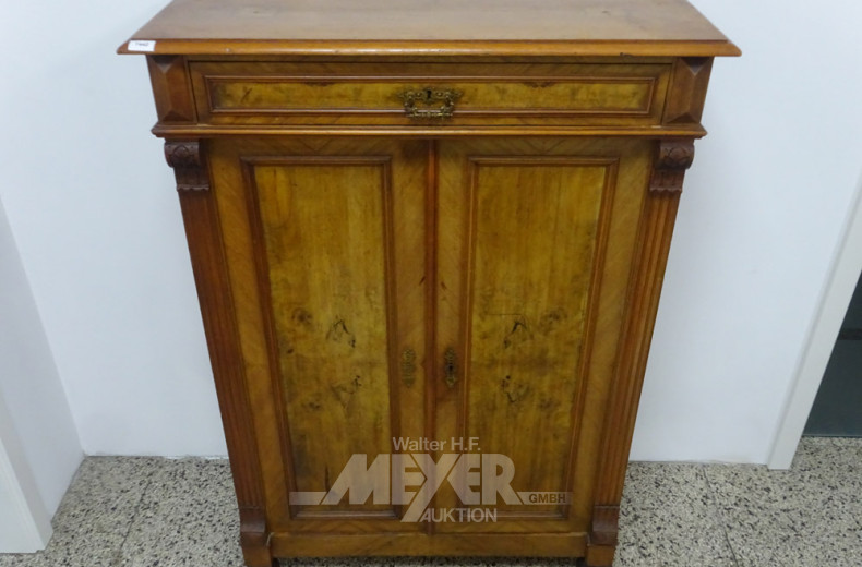 Vertiko, 2-türig, 1 Zug, Gründerzeit,