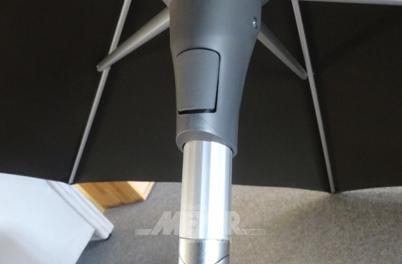 Sonnenschirm GLATZ, Alu, Stoff: grau