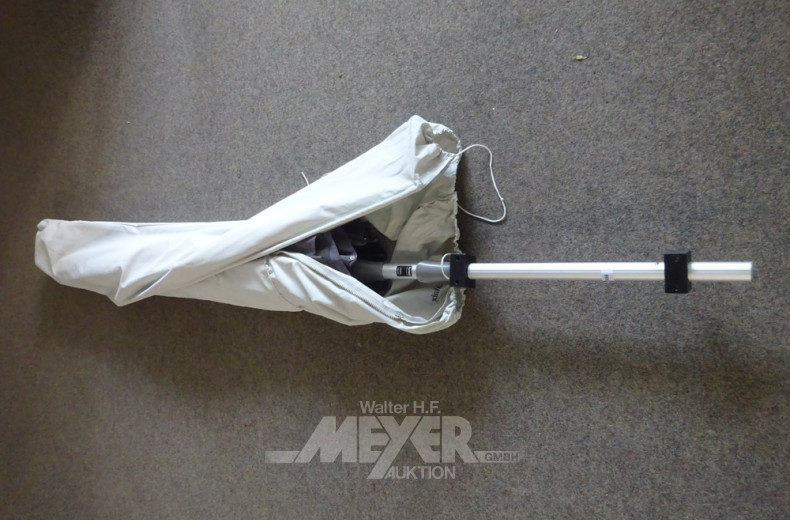 Sonnenschirm GLATZ, Alu, Stoff: grau