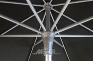 Sonnenschirm GLATZ, Alu, Stoff: grau
