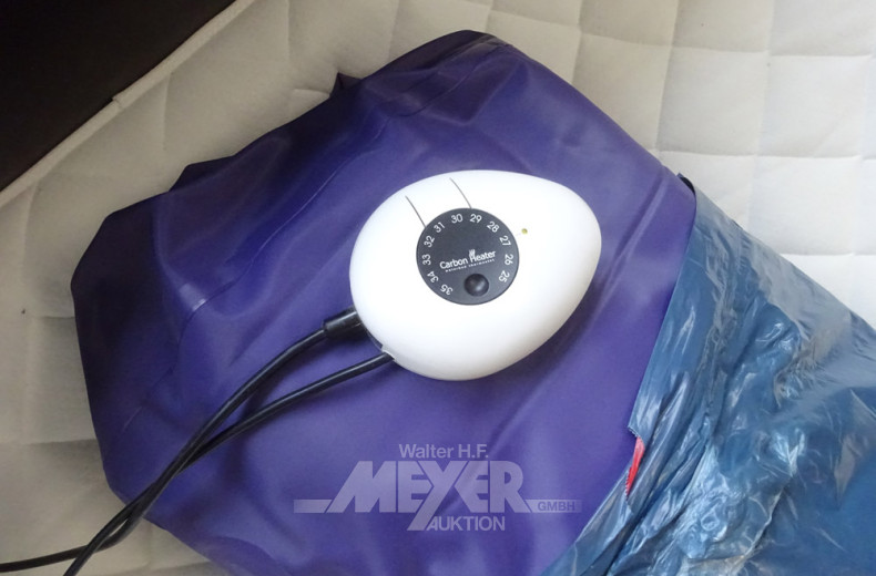 Wasserbett, Gestell: schwarz,