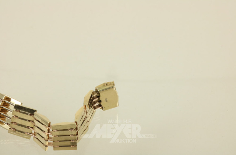 Armband, 585er GG, ca. 38 g.