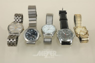 5 Armbanduhren: DEGUNA, SEIKO, RIVADO