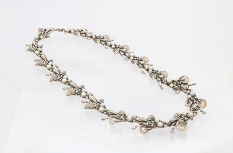 Collier, 925er Silber, ca. 80 g.