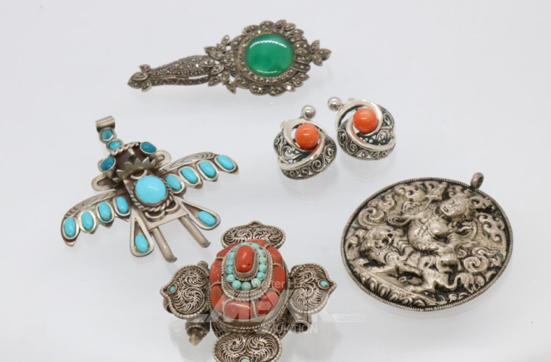 Posten Silber-Schmuck best. aus: