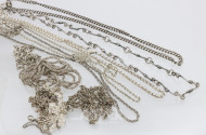 Posten Silber-Ketten, ca. 240 g.