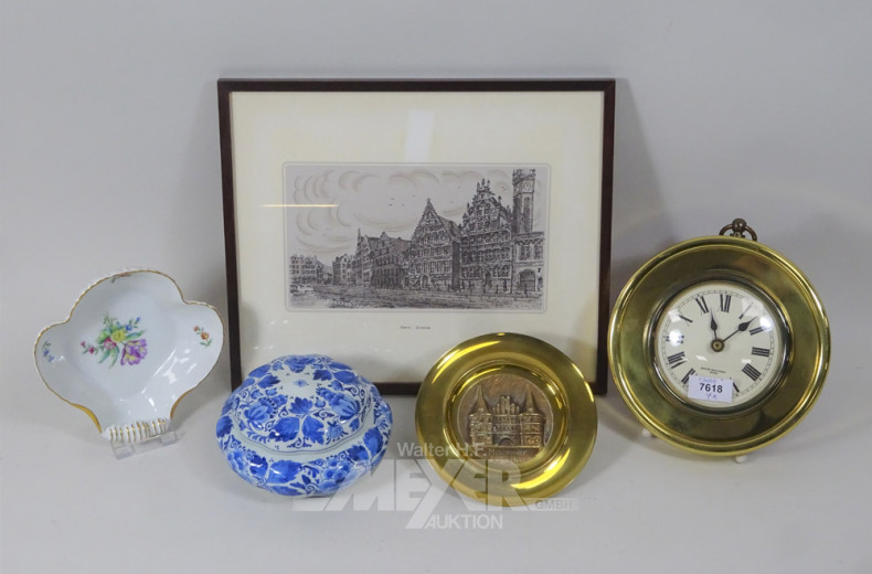 kl. Posten Dekoration: Deckeldose,